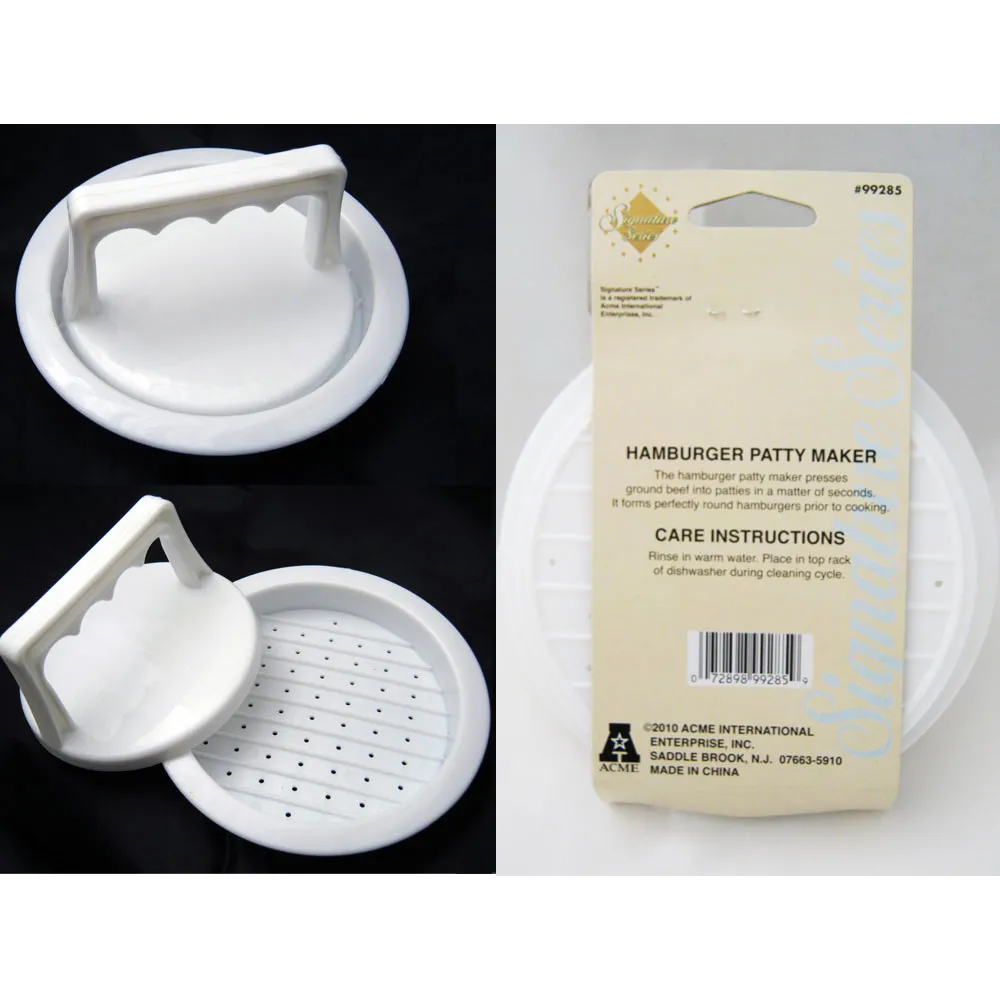1 Hamburger Maker Burger Press Mold Vegetable Beef Pounder Kitchen Mould Craft