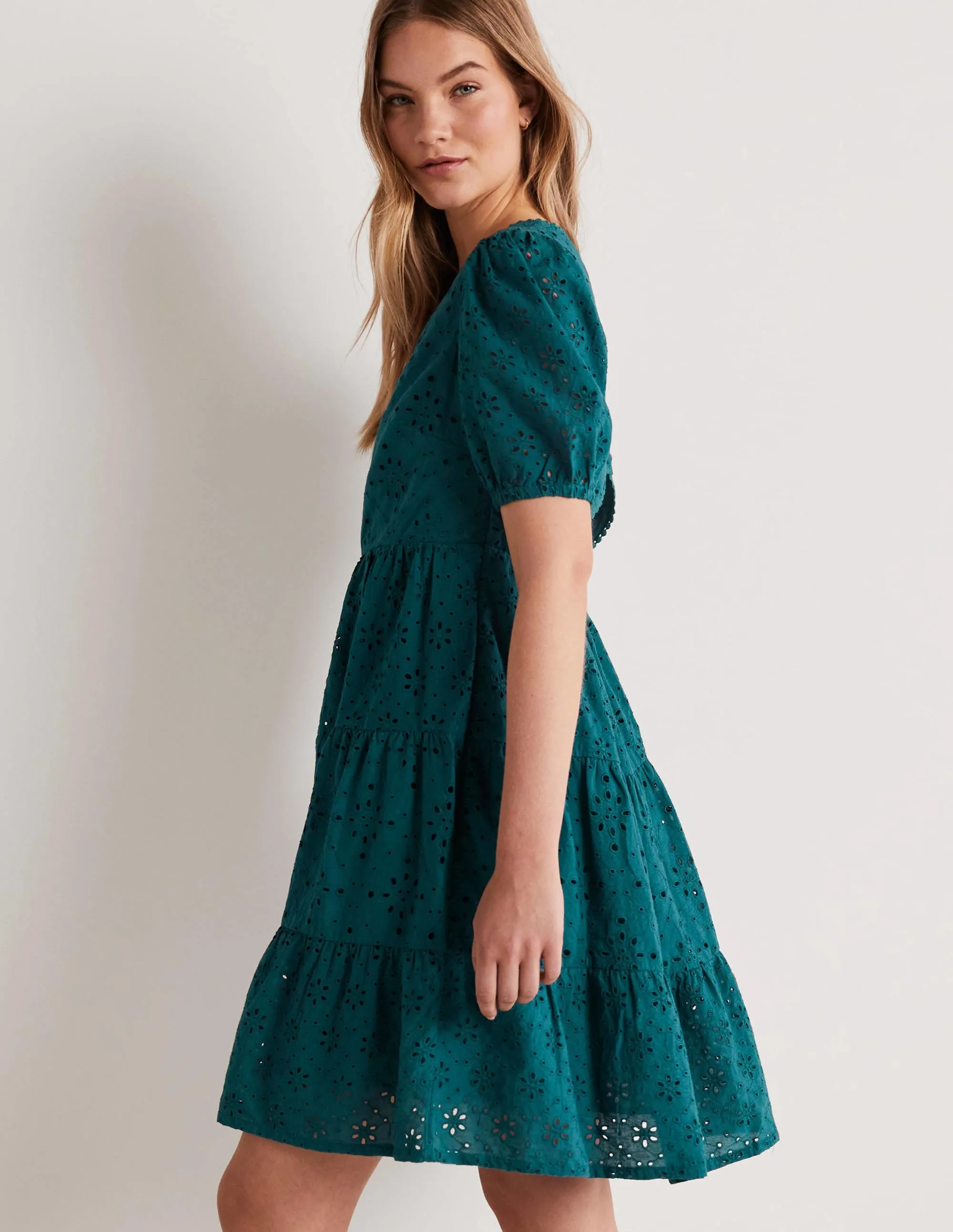 Back Detail Broderie Dress-Chesapeake Bay