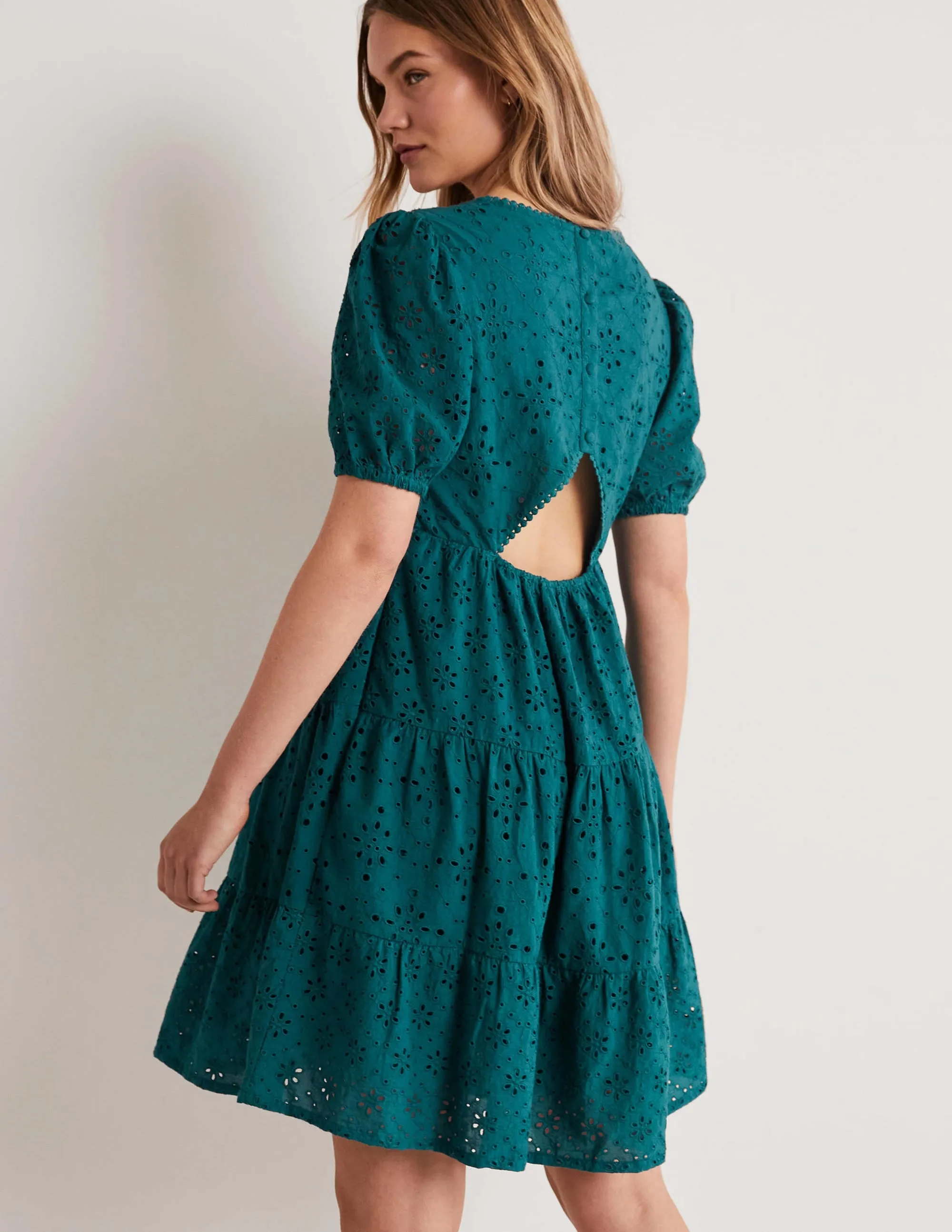 Back Detail Broderie Dress-Chesapeake Bay