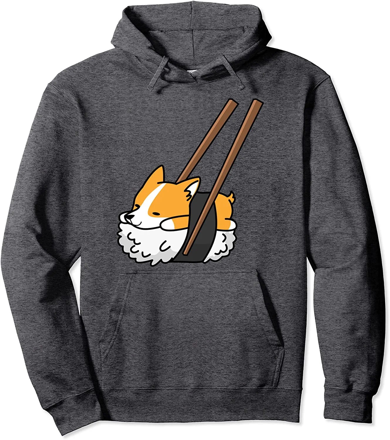 Corgi Sushi Funny Dog Gift Pullover Hoodie