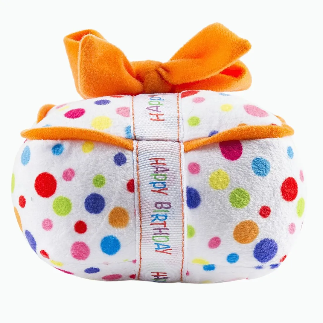 Happy Birthday Gift Box Plush Toy by Haute Diggity Dog
