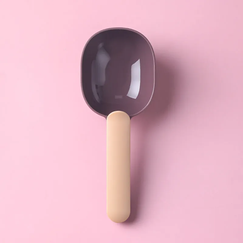 Multifunctional  and dog food spoon pet feeding spoon with sealed bag creative clip measuring cup arc design pet supplies