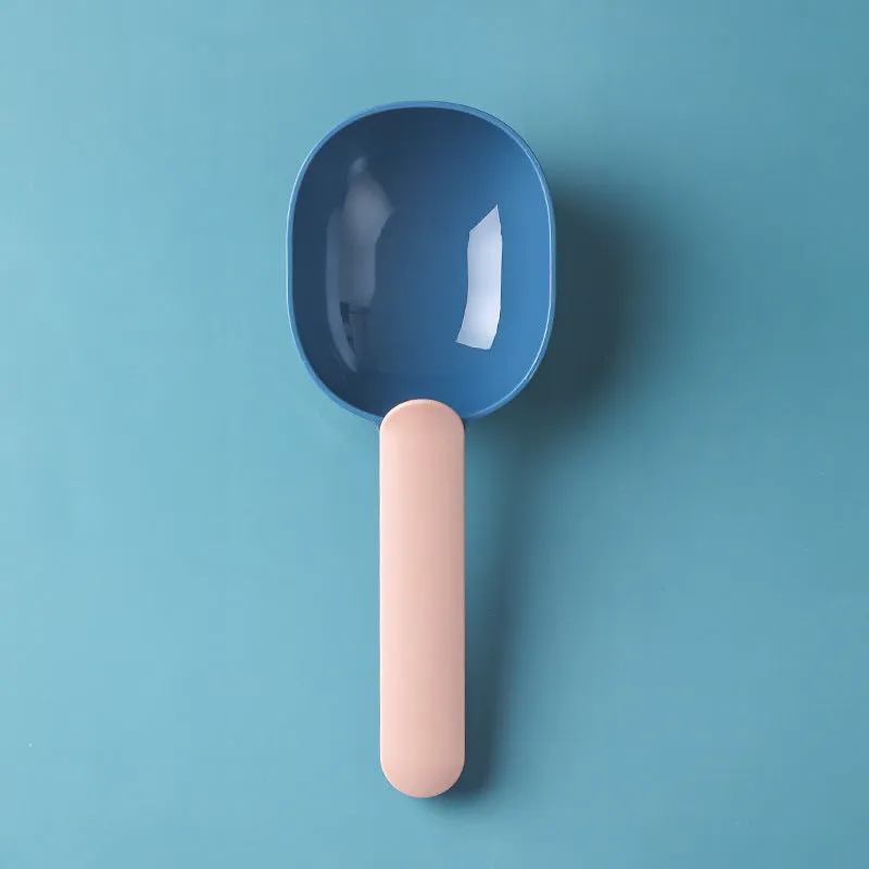 Multifunctional  and dog food spoon pet feeding spoon with sealed bag creative clip measuring cup arc design pet supplies