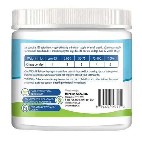 Multivitamin Dog Chews 120 Chews By Herbion Naturals