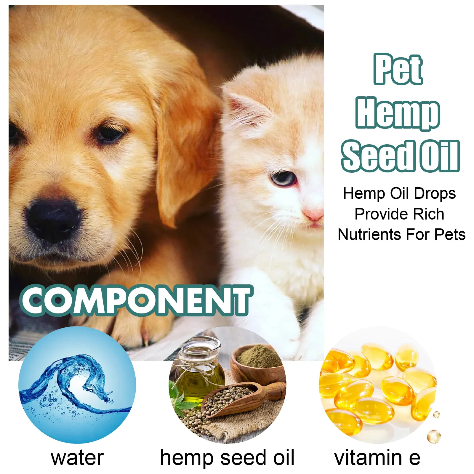 Pet Care Oil Pet Cat And Dog Body Care- Topical Moisturizing Massage Repair Essential Oil